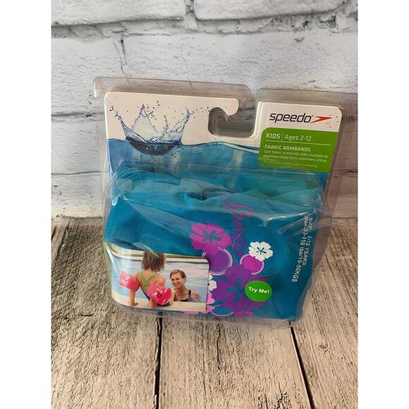 SPEEDO Kid’s Fabric Swim Armbands / Ages 2-12 Weight 33-110 Lbs - Picture 1 of 6